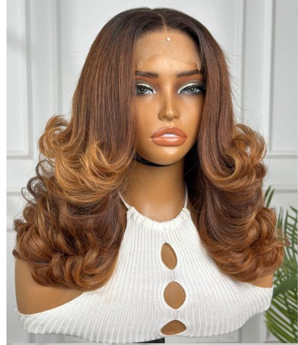 JESSICA | 14" | PRE STYLED | 4X4 HD CLOSURE| GLUELESS | READY TO WEAR