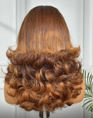 JESSICA | 14" | PRE STYLED | 4X4 HD CLOSURE| GLUELESS | READY TO WEAR