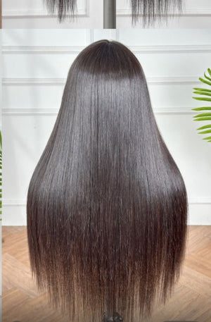 LISA | 20" | HUMAN HAIR | WIG WITH BANG | NO LACE | READY TO WEAR