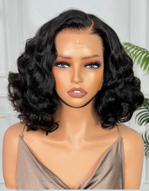 MYA | 14" | 13X4 HD LACE FRONTAL | WITH PERMANENT PART | HUMAN HAIR WIG