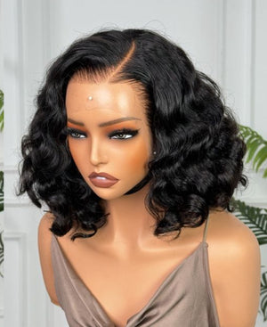 MYA | 14" | 13X4 HD LACE FRONTAL | WITH PERMANENT PART | HUMAN HAIR WIG