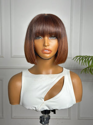 ALEXUS | 8" | LACE TOP | GLUELESS | OMBRE | READY TO WEAR | HUMAN HAIR WIG