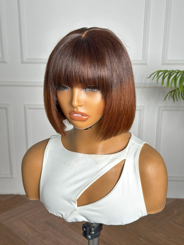 ALEXUS | 8" | LACE TOP | GLUELESS | OMBRE | READY TO WEAR | HUMAN HAIR WIG