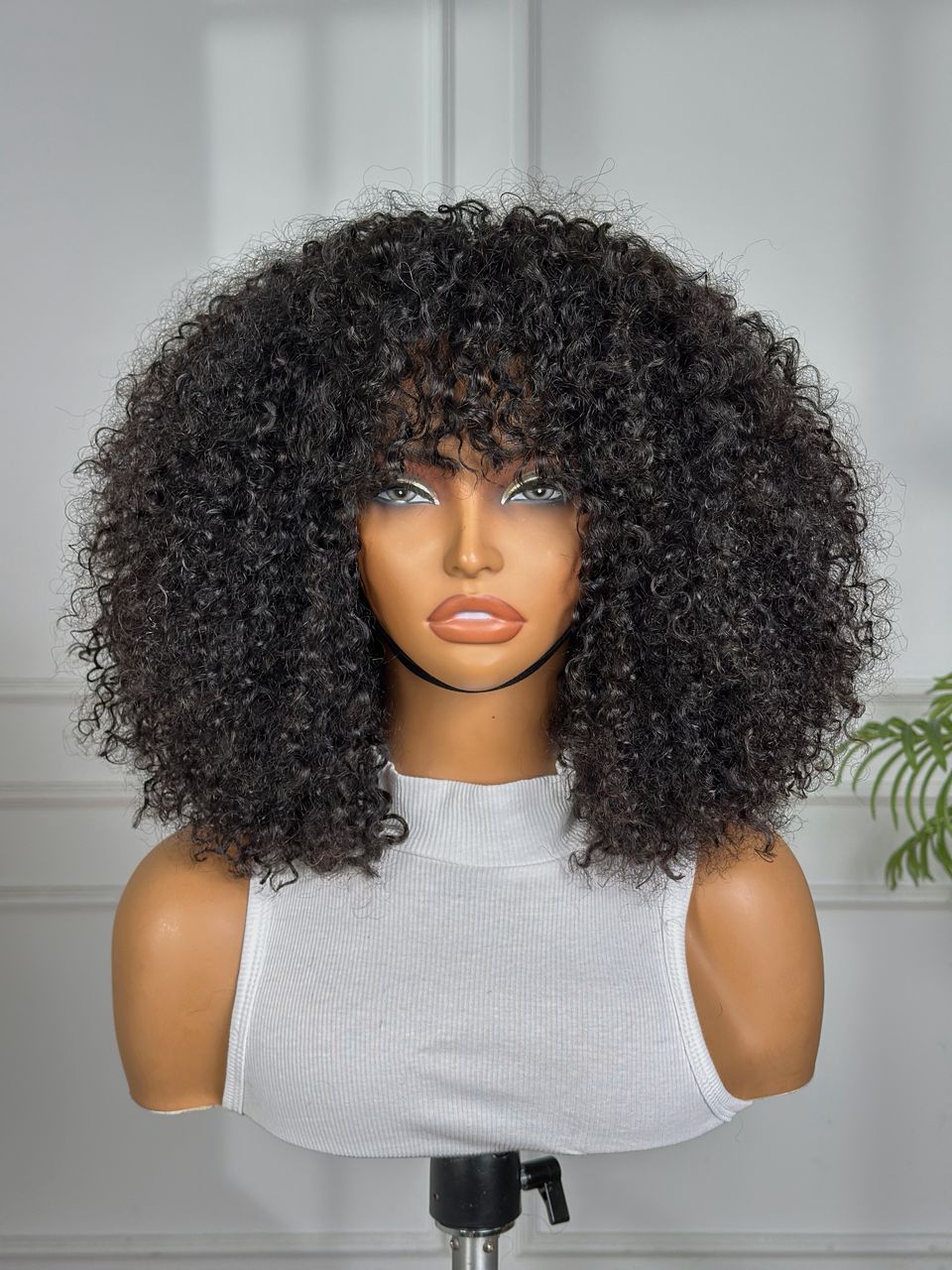 MEGAN | 12" | CURLY HAIR | GLUELESS | READY TO WEAR | HUMAN HAIR WIG