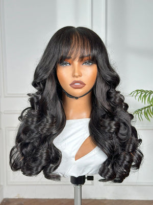 MILA | 18" | 4X4 | HD LACE CLOSURE | GLUELESS | READY TO WEAR | HUMAN HAIR WIG