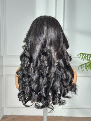 MILA | 18" | 4X4 | HD LACE CLOSURE | GLUELESS | READY TO WEAR | HUMAN HAIR WIG