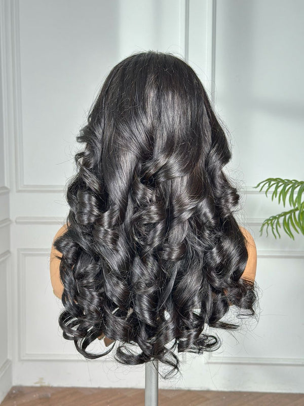 MILA | 18" | 4X4 | HD LACE CLOSURE | GLUELESS | READY TO WEAR | HUMAN HAIR WIG