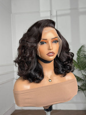 NADEEN |12 " | 13X4 | HD FRONTAL | READY TO WEAR | HUMAN HAIR WIG