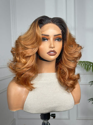 STEFANY | 12" | 4X4 | HD LACE CLOSURE | GLUELESS | READY TO WEAR | HUMAN HAIR WIG