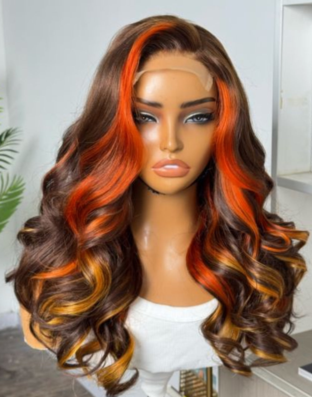 PHOENIX | 18" | 4X4 | HD LACE CLOSURE | COLORED | GLUELESS | READY TO WEAR | HUMAN HAIR WIG