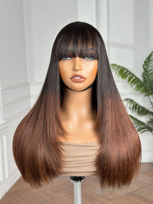 JAZMIN | 20" | OMBRE | GLUELESS | READY TO WEAR | HUMAN HAIR WIG