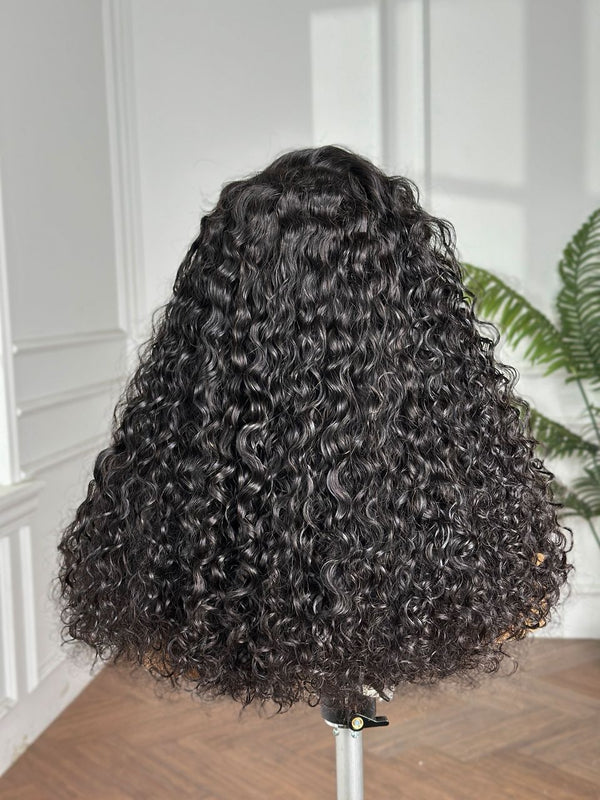 ARIS | 18" | 4x4 | HD LACE CLOSURE | CURLY | GLUELESS | HUMAN HAIR WIG