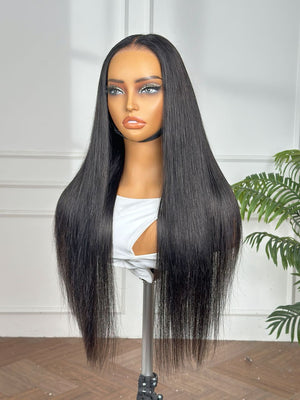 ISSA | 5X5 HD LACE CLOSURE | 24" STRAIGHT| READY TO WEAR | GLUELESS WIG