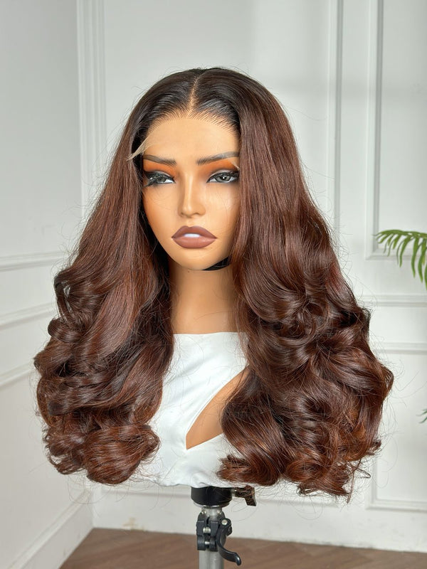 HAYLEY | 18" | 5X5 | HD  LACE CLOSURE |GLUELESS| READY TO WEAR | HUMAN HAIR WIG
