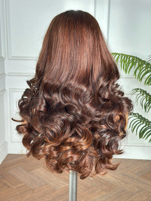 HAYLEY | 18" | 5X5 | HD  LACE CLOSURE |GLUELESS| READY TO WEAR | HUMAN HAIR WIG