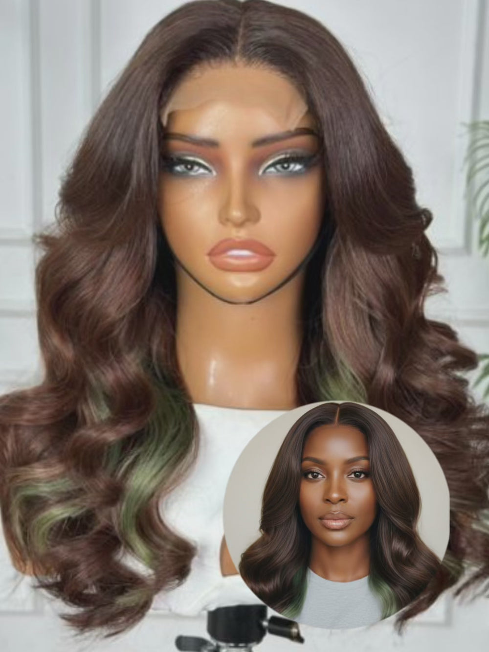 MONICA | 18" | 4X4 HD LACE CLOSURE | GLUELESS | READY TO WEAR | HUMAN HAIR WIG