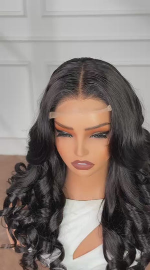 ISABELLA | 18" |  5X5 HD CLOSURE | GLUELESS | READY TO WEAR | HUMAN HAIR WIG