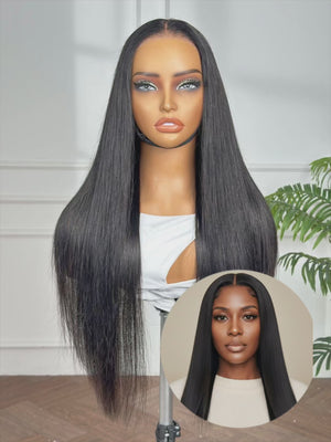 ISSA | 5X5 HD LACE CLOSURE | 24" STRAIGHT| READY TO WEAR | GLUELESS WIG