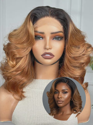 STEFANY | 12" | 4X4 | HD LACE CLOSURE | GLUELESS | READY TO WEAR | HUMAN HAIR WIG