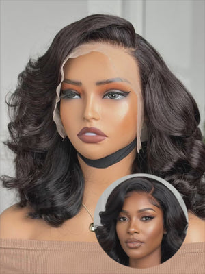 NADEEN |12 " | 13X4 | HD FRONTAL | READY TO WEAR | HUMAN HAIR WIG